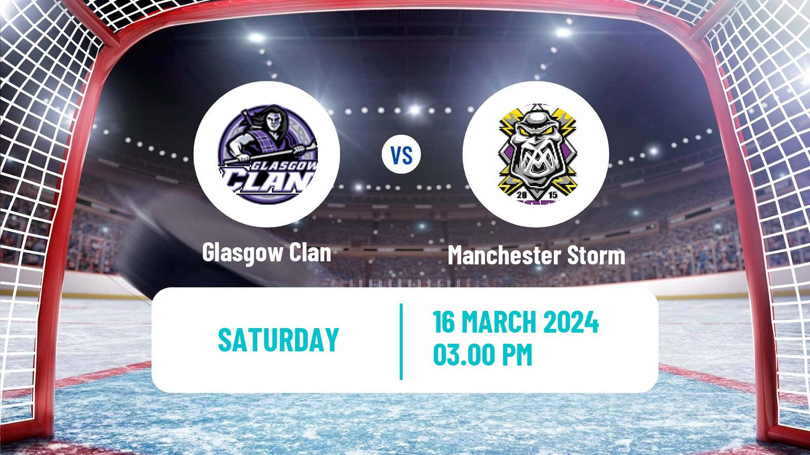 Hockey United Kingdom Elite League Glasgow Clan - Manchester Storm