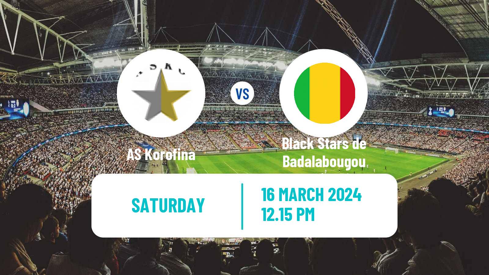 Soccer Malian Première Division Korofina - Black Stars de Badalabougou