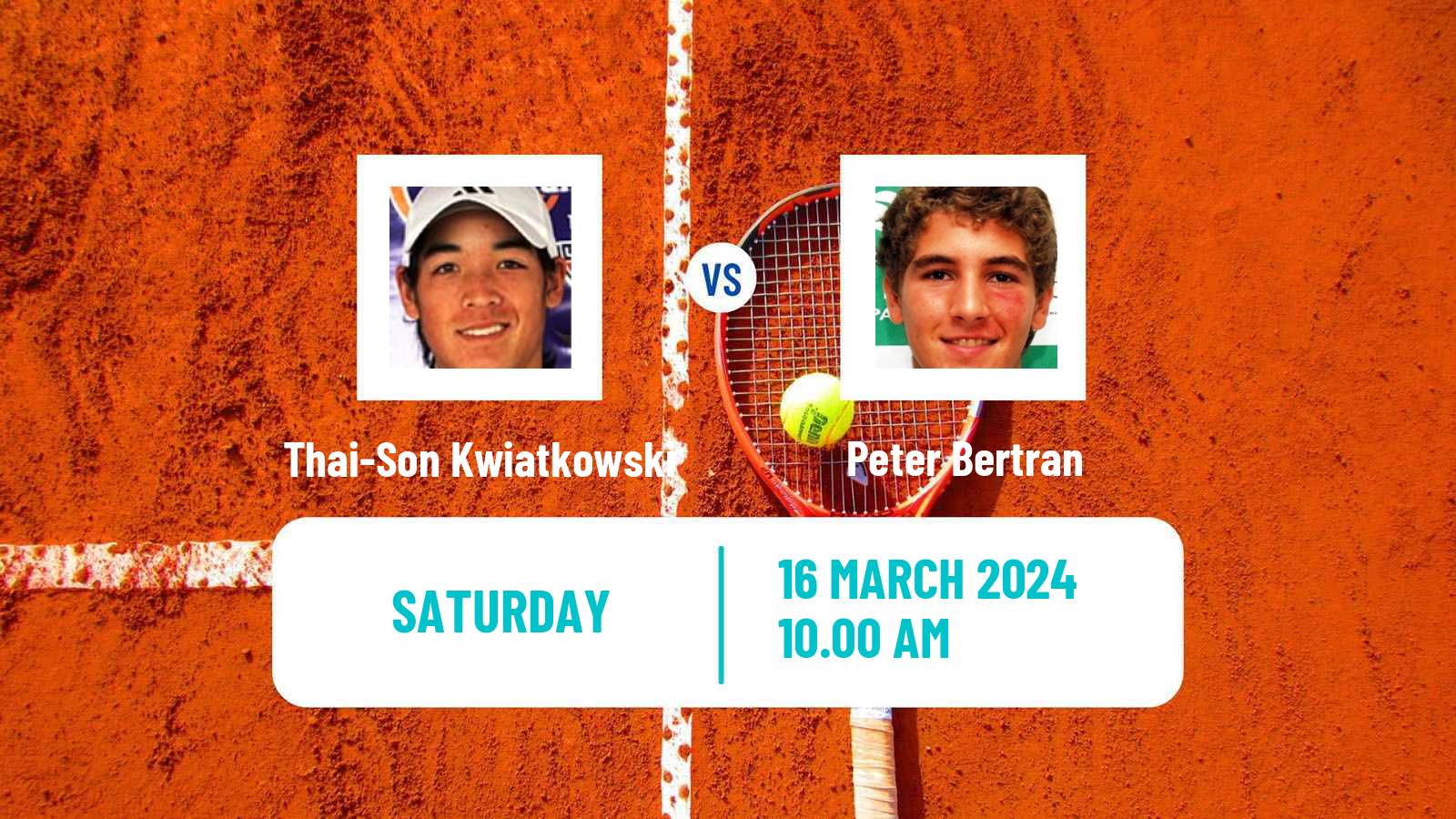 Tennis ITF M25 Santo Domingo 2 Men Thai-Son Kwiatkowski - Peter Bertran