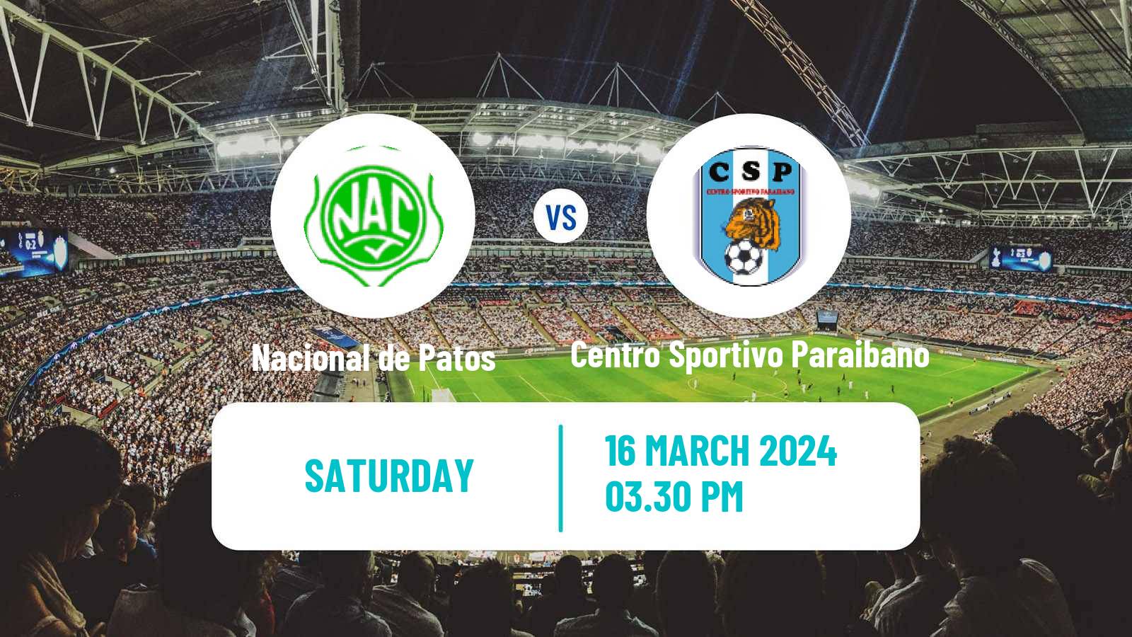Soccer Brazilian Campeonato Paraibano Nacional de Patos - Centro Sportivo Paraibano