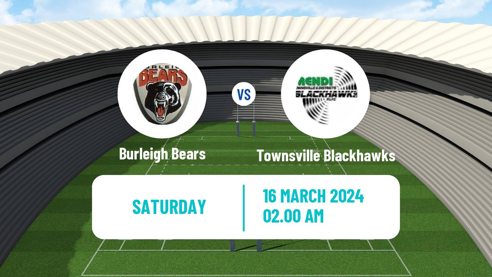 Rugby league Australian Queensland Cup Burleigh Bears - Townsville Blackhawks