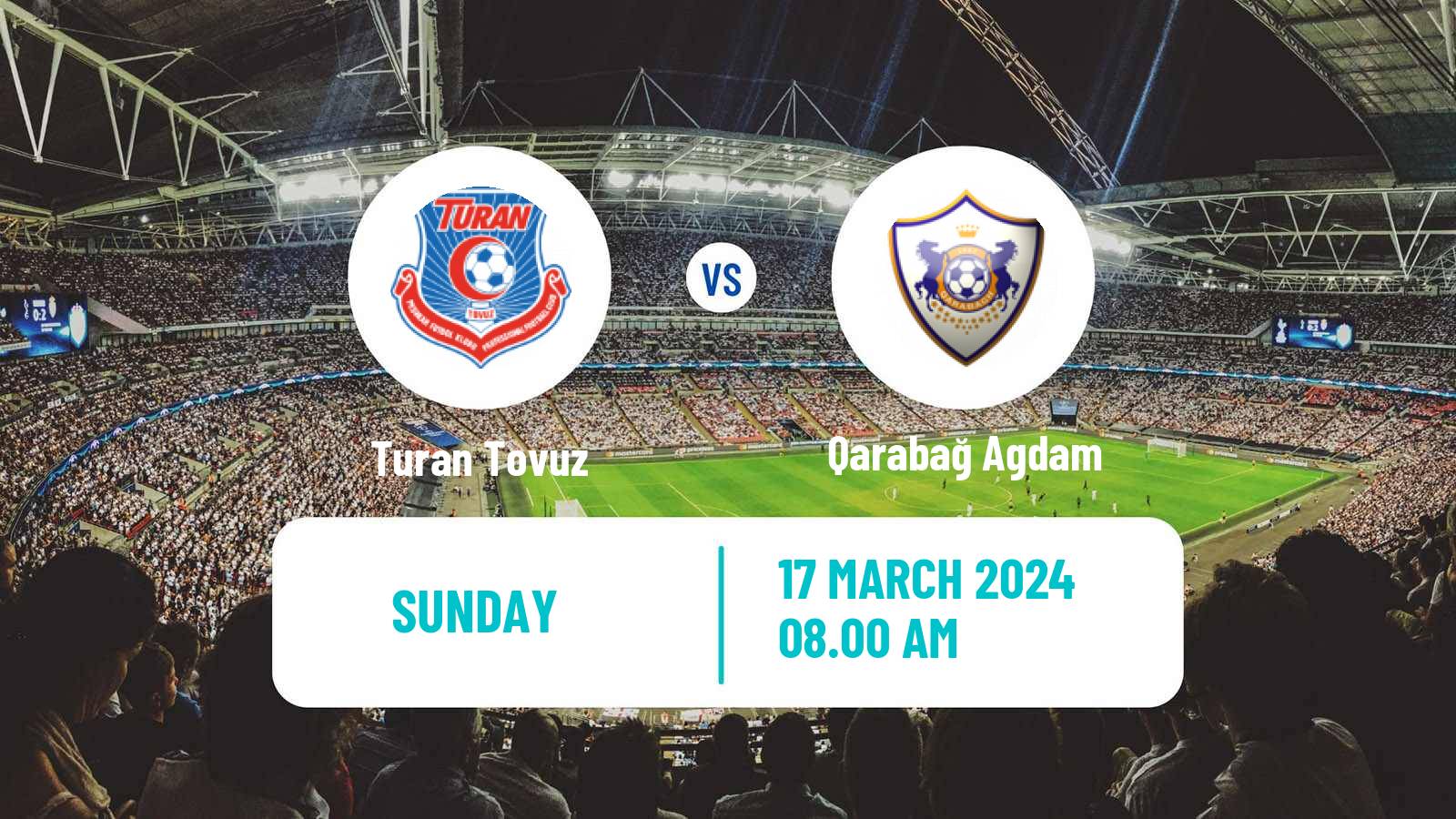Soccer Azerbaijan Premier League Turan Tovuz - Qarabağ Agdam