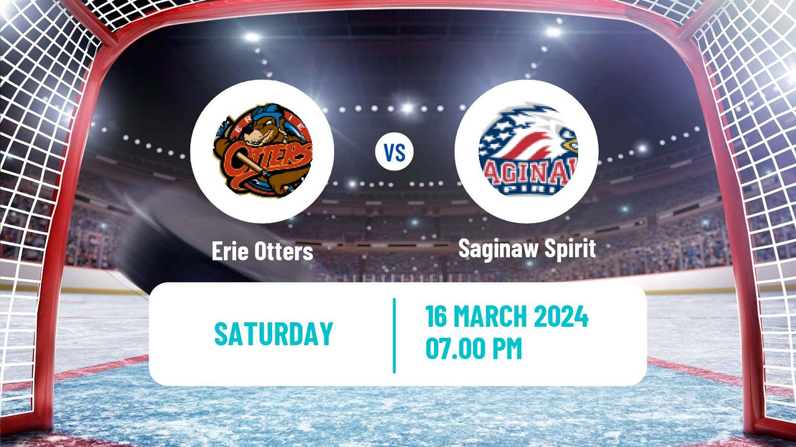 Hockey OHL Erie Otters - Saginaw Spirit