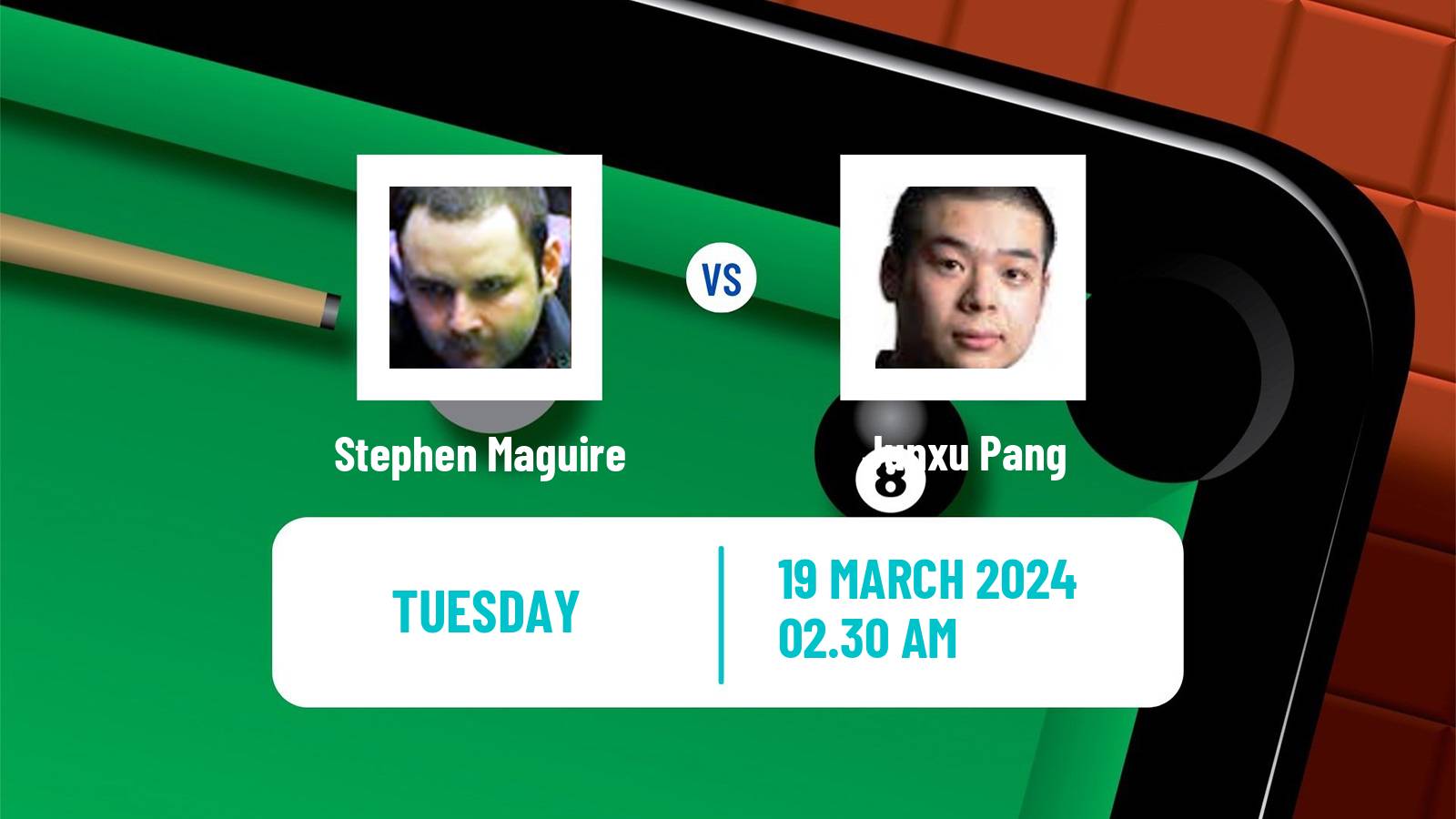 Snooker World Open Stephen Maguire - Junxu Pang
