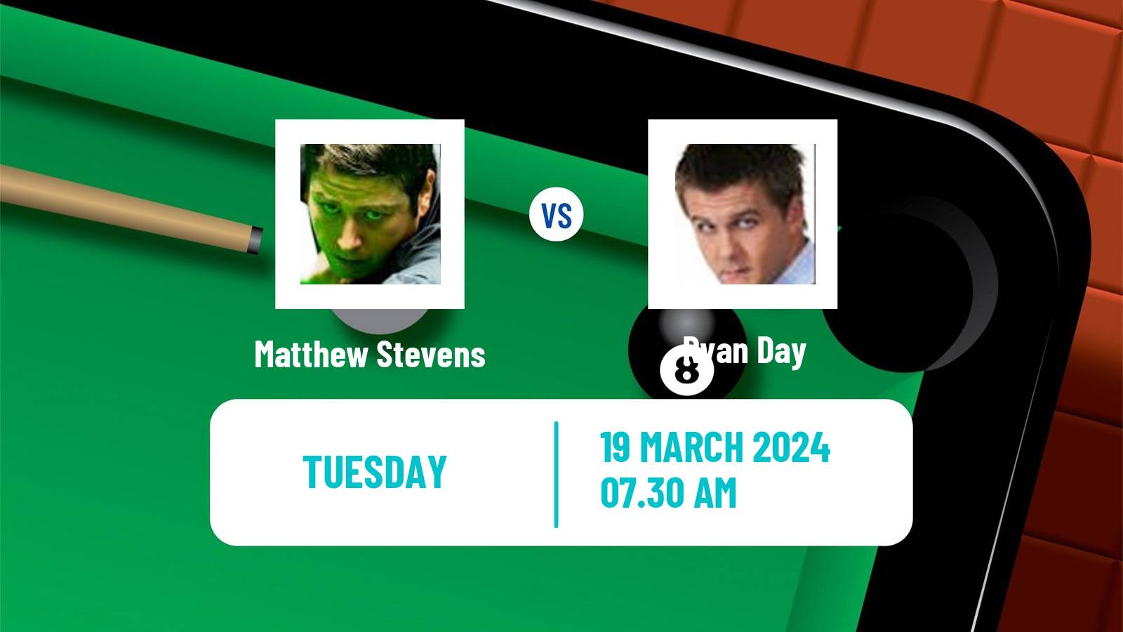 Snooker World Open Matthew Stevens - Ryan Day