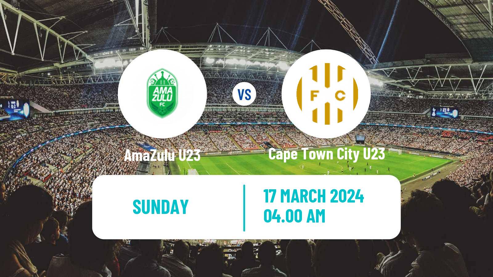 Soccer South African Diski Challenge AmaZulu U23 - Cape Town City U23