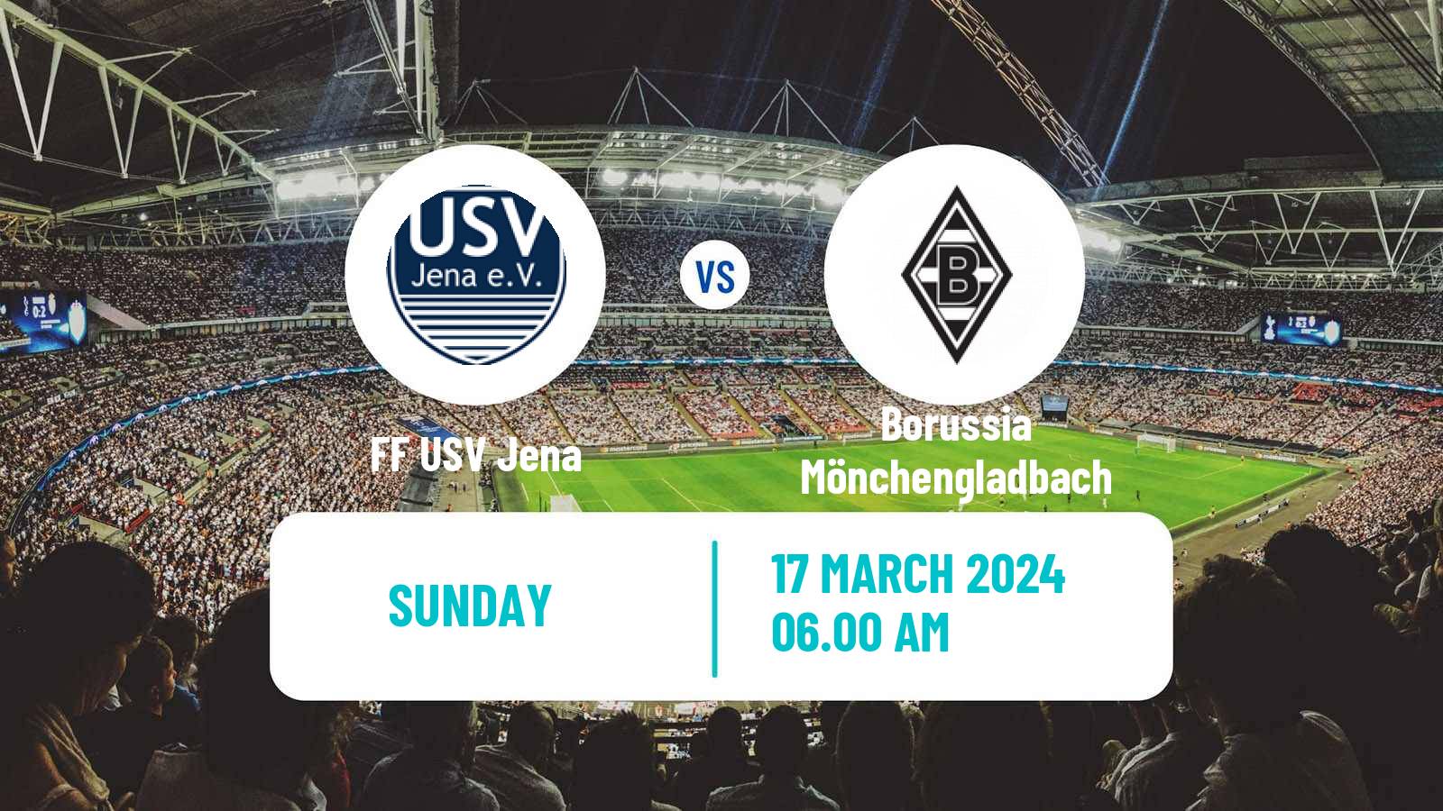 Soccer German 2 Bundesliga Women FF USV Jena - Borussia Mönchengladbach
