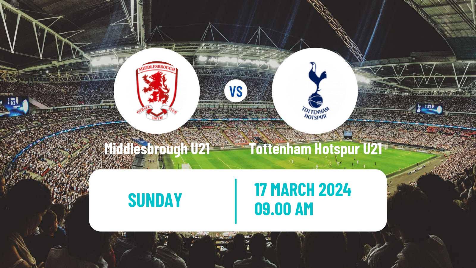 Soccer English Premier League 2 Middlesbrough U21 - Tottenham Hotspur U21