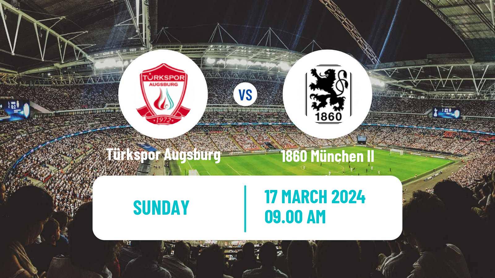 Soccer German Oberliga Bayern Süd Türkspor Augsburg - 1860 München II