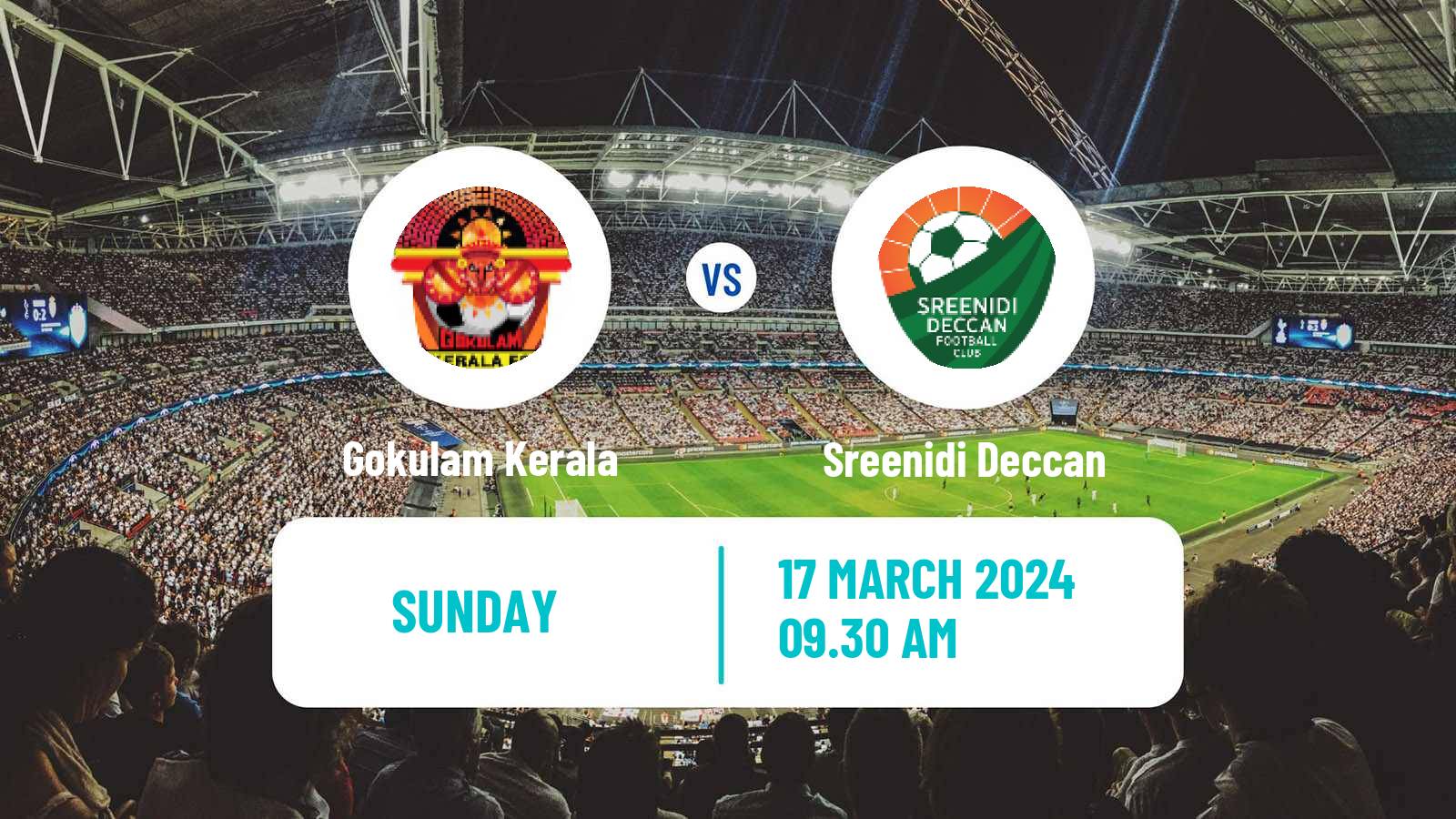 Soccer Indian I-League Gokulam Kerala - Sreenidi Deccan