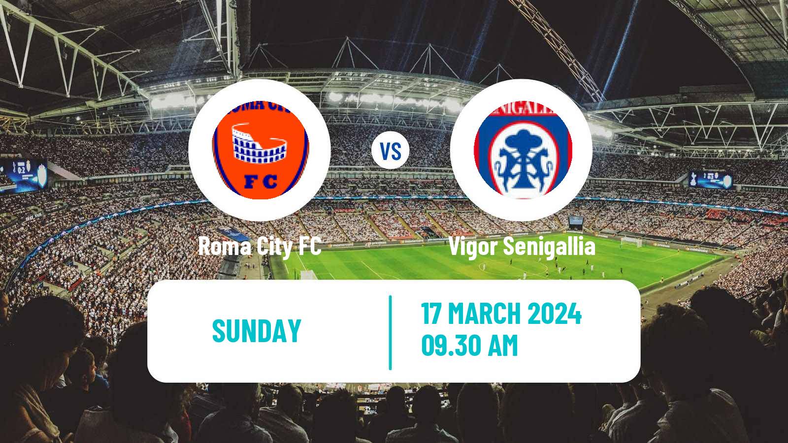 Soccer Italian Serie D - Group F Roma City - Vigor Senigallia
