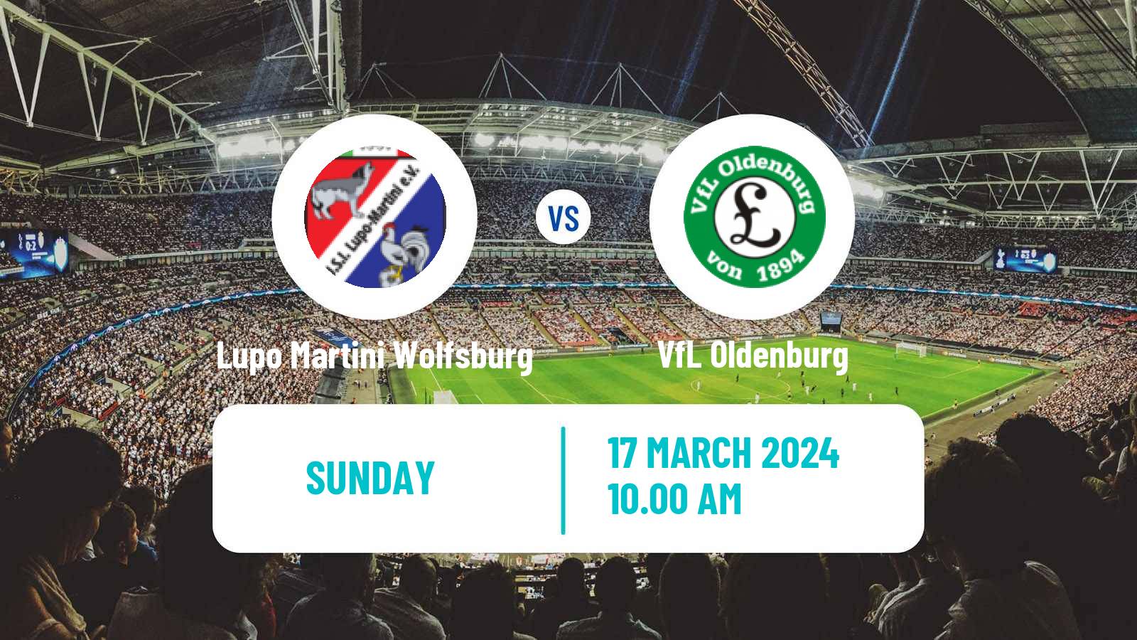 Soccer German Oberliga Niedersachsen Lupo Martini Wolfsburg - VfL Oldenburg