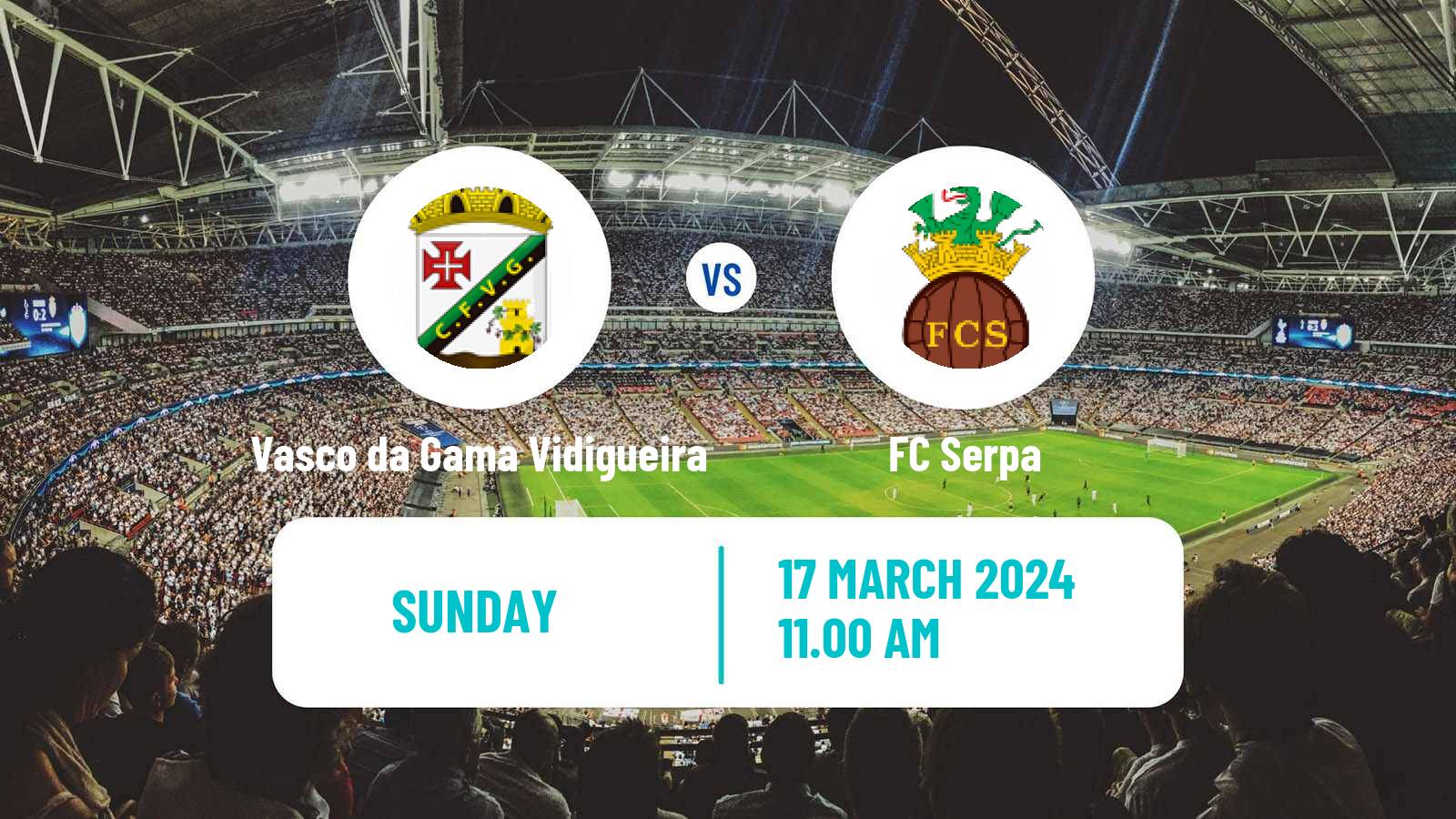 Soccer Campeonato de Portugal - Group D Vasco da Gama Vidigueira - Serpa