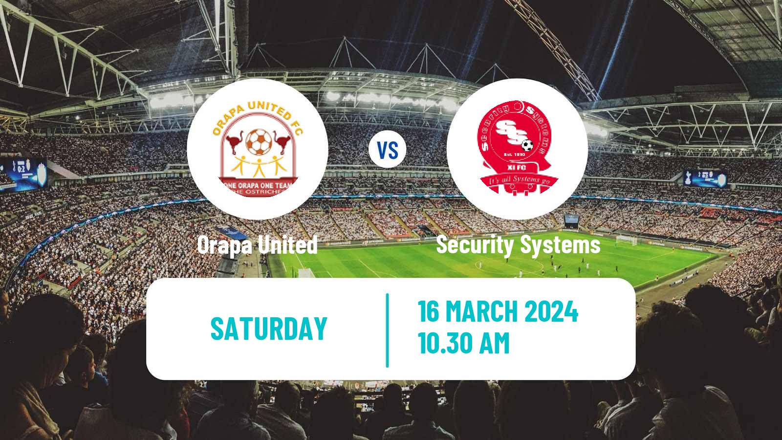 Soccer Botswana Premier League Orapa United - Security Systems