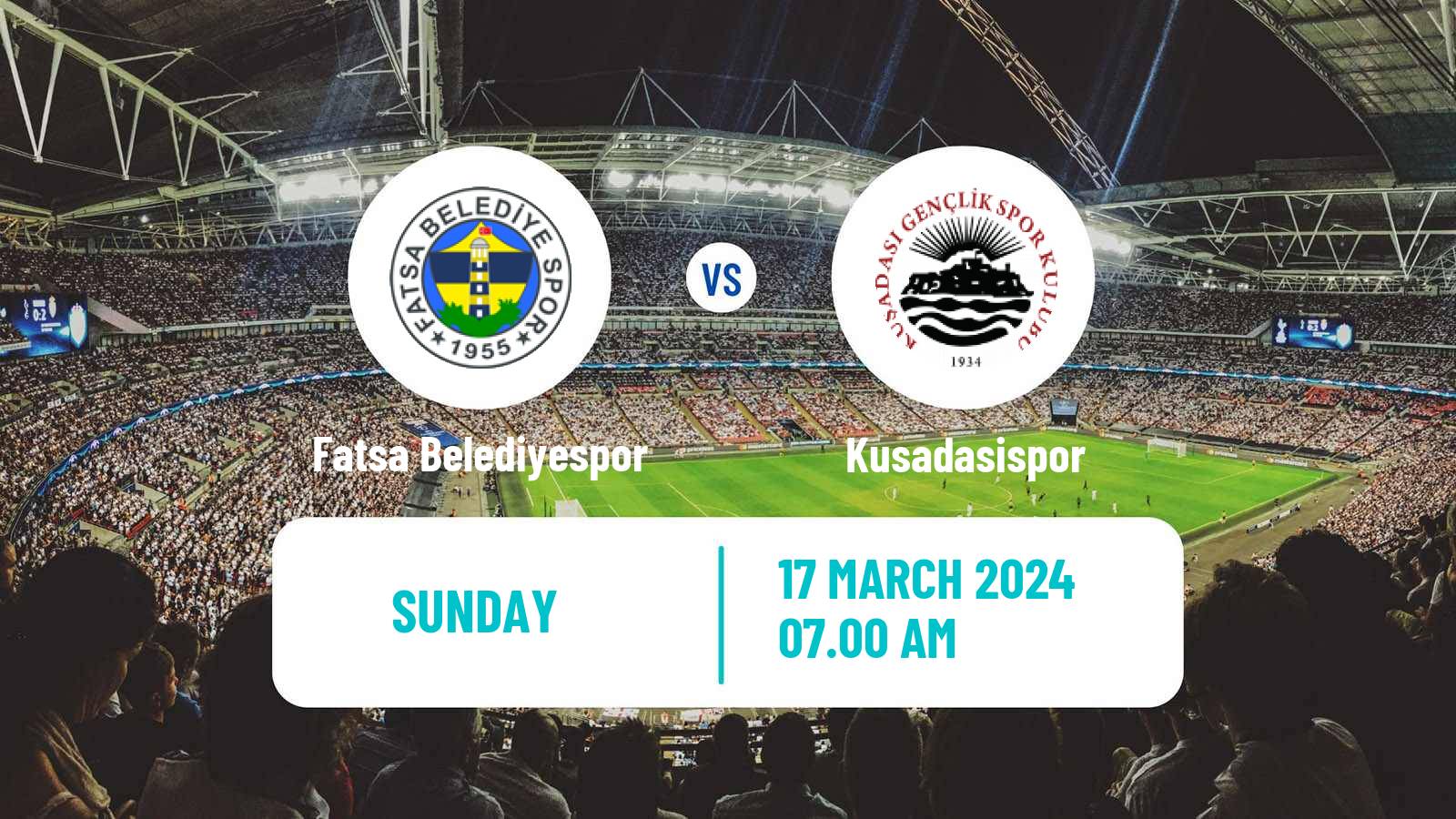 Soccer Turkish 3 Lig Group 3 Fatsa Belediyespor - Kusadasispor