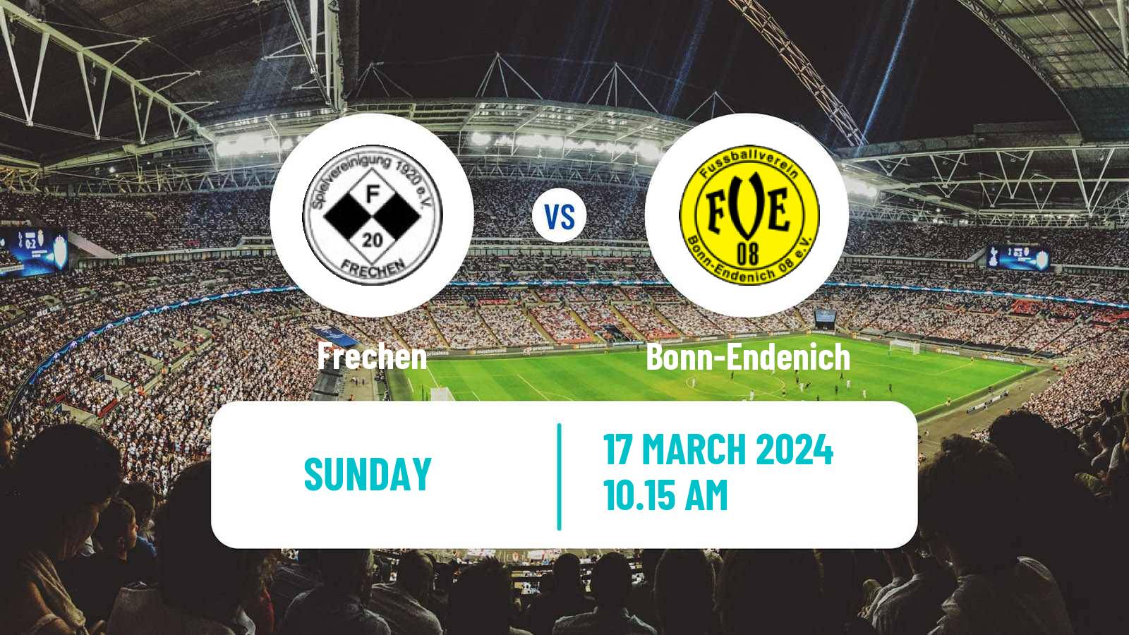 Soccer German Oberliga Mittelrhein Frechen - Bonn-Endenich