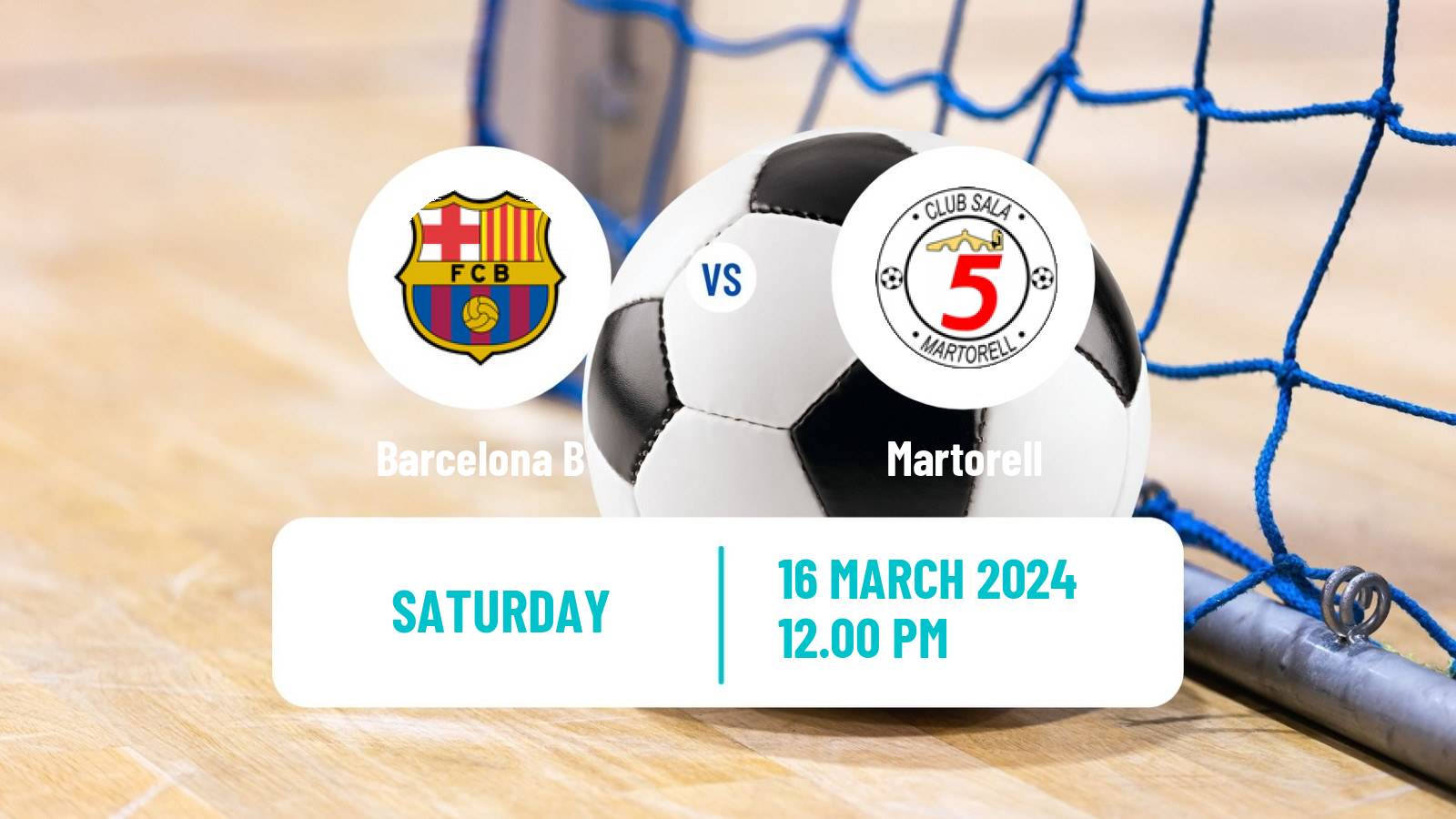 Futsal Spanish Segunda Division Futsal Barcelona B - Martorell