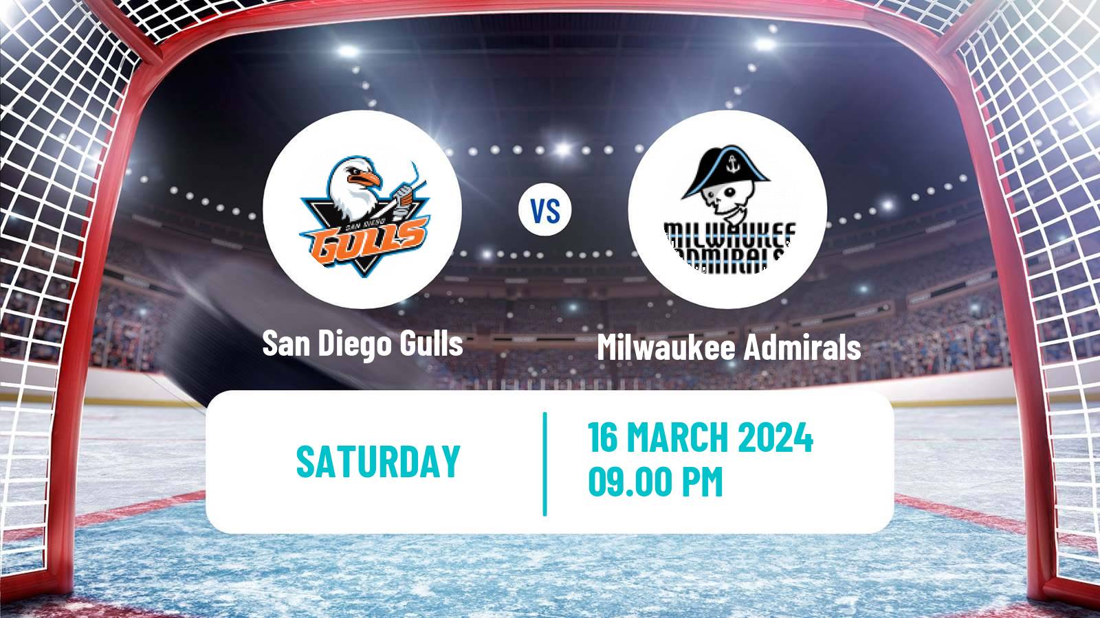 Hockey AHL San Diego Gulls - Milwaukee Admirals