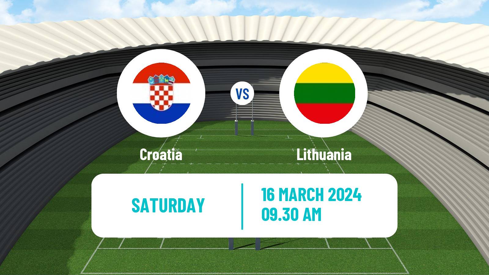 Rugby union Rugby Europe Trophy Croatia - Lithuania