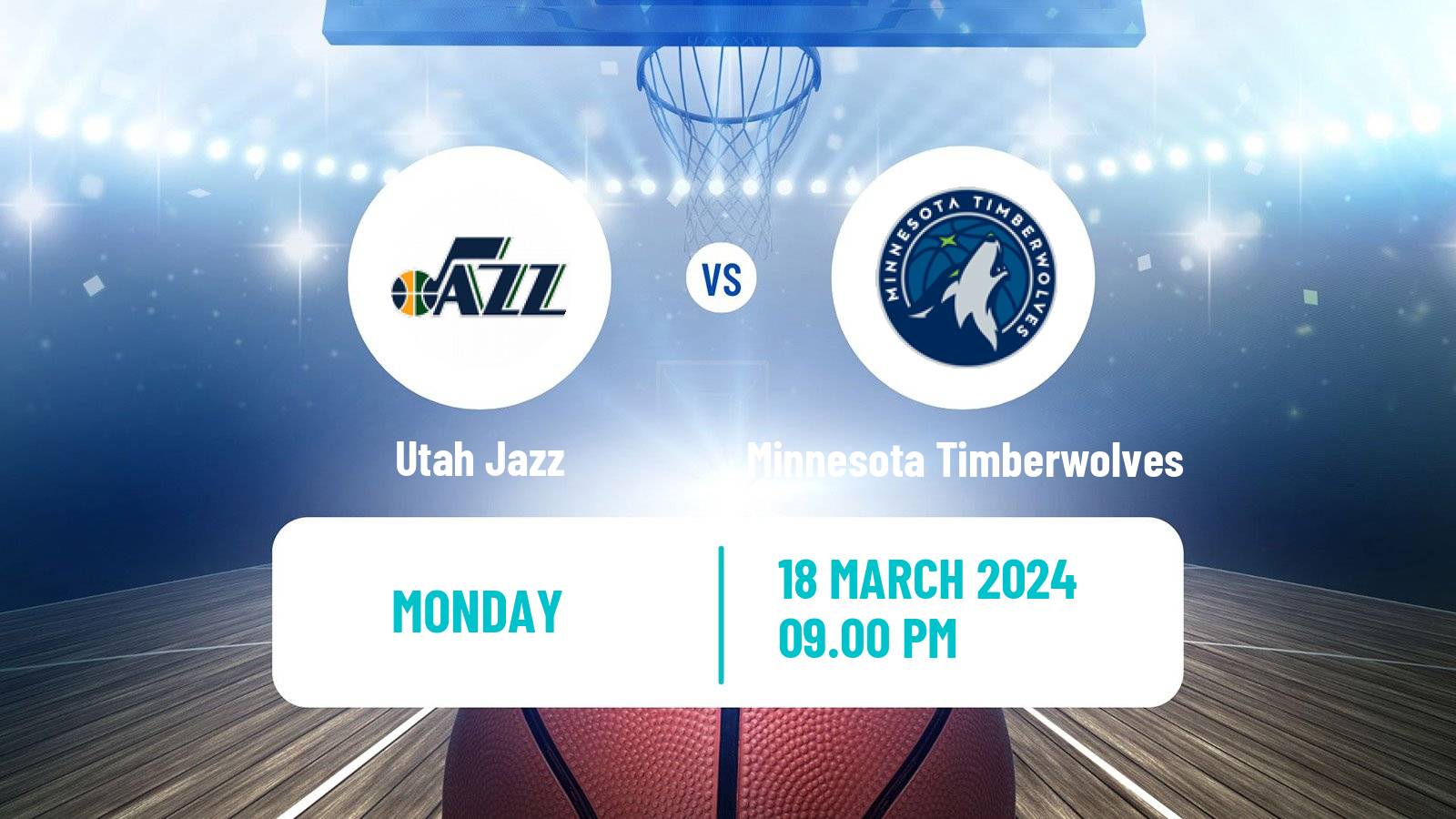 Basketball NBA Utah Jazz - Minnesota Timberwolves