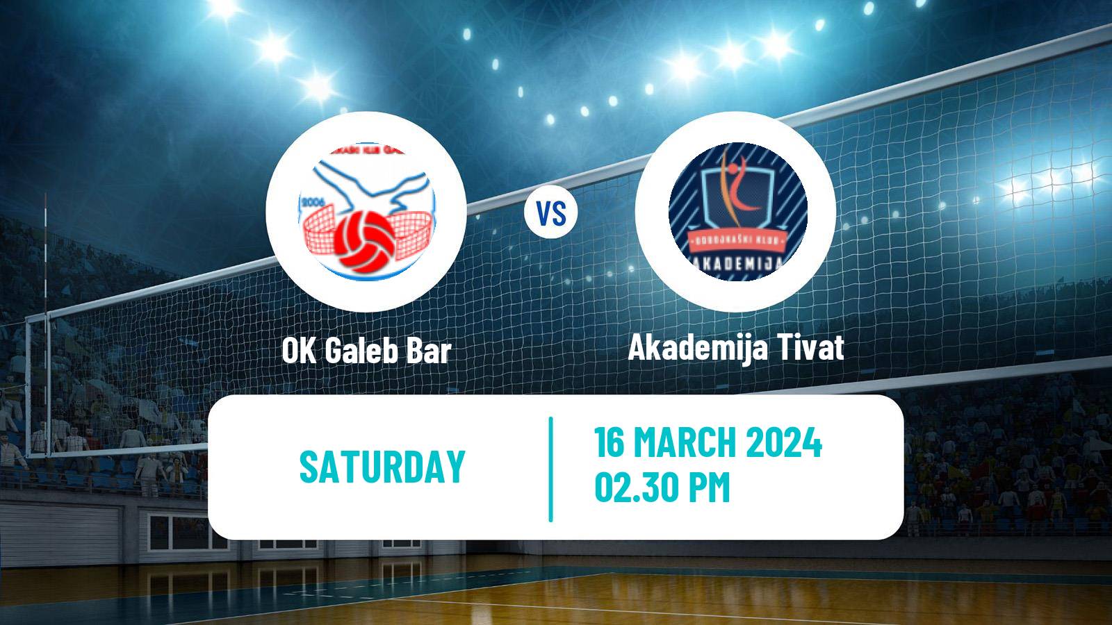 Volleyball Montenegrin Superliga Volleyball Women Galeb Bar - Akademija Tivat