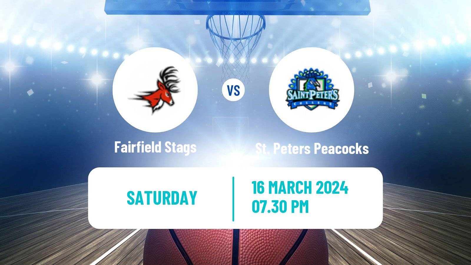 Basketball NCAA College Basketball Fairfield Stags - St. Peters Peacocks