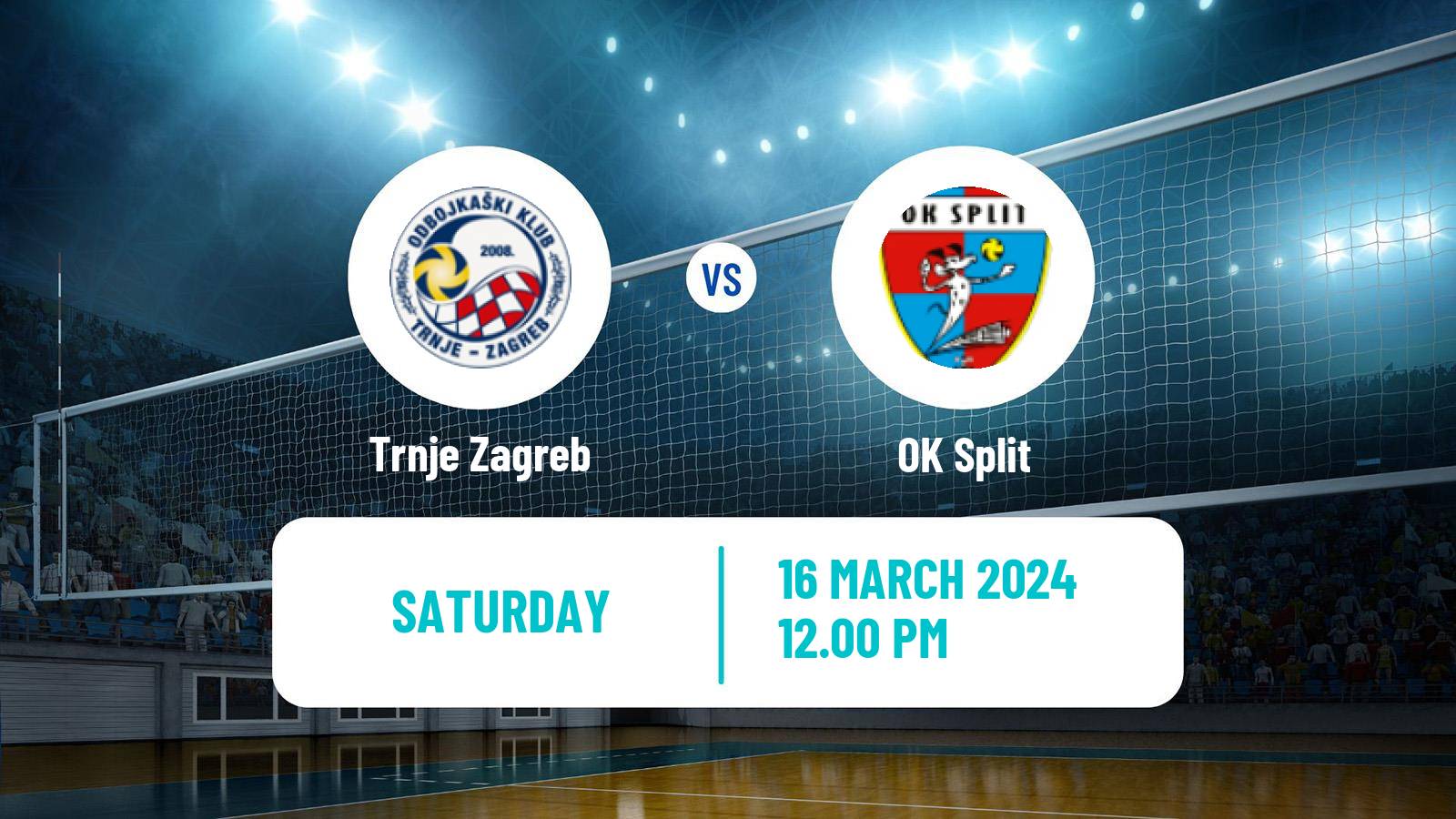 Volleyball Croatian Superliga Volleyball Trnje Zagreb - Split