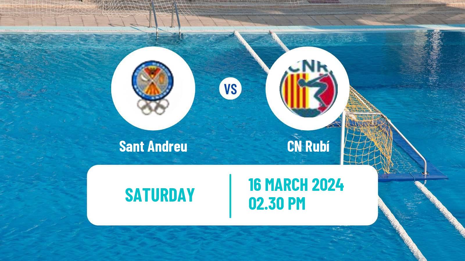 Water polo Spanish Liga Premaat Sant Andreu - Rubí