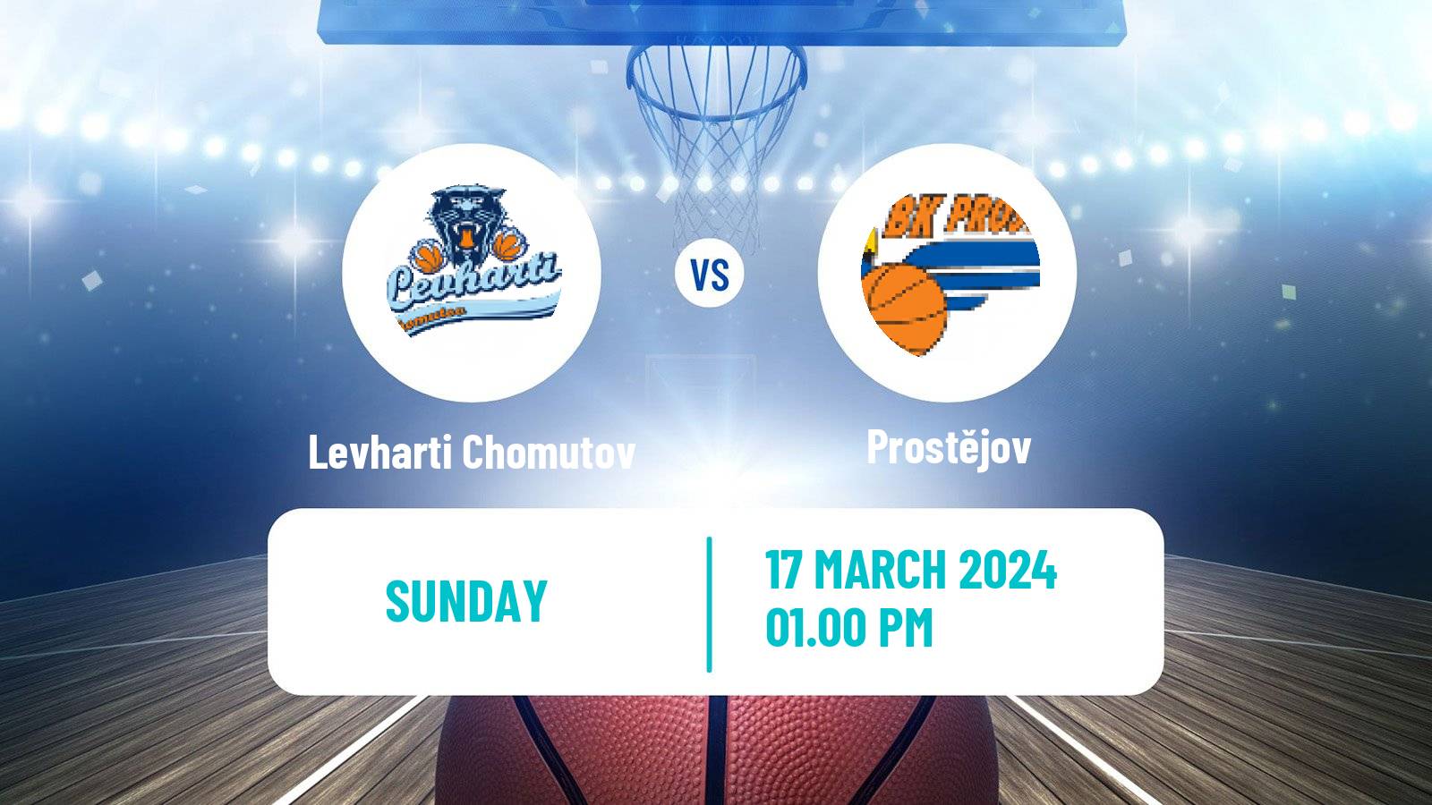 Basketball Czech 1 Liga Basketball Levharti Chomutov - Prostějov