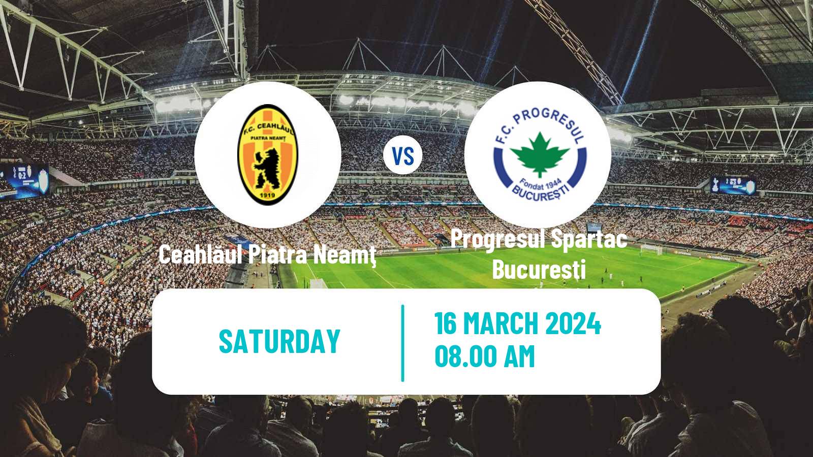 Soccer Romanian Division 2 Ceahlăul Piatra Neamţ - Progresul Spartac Bucuresti
