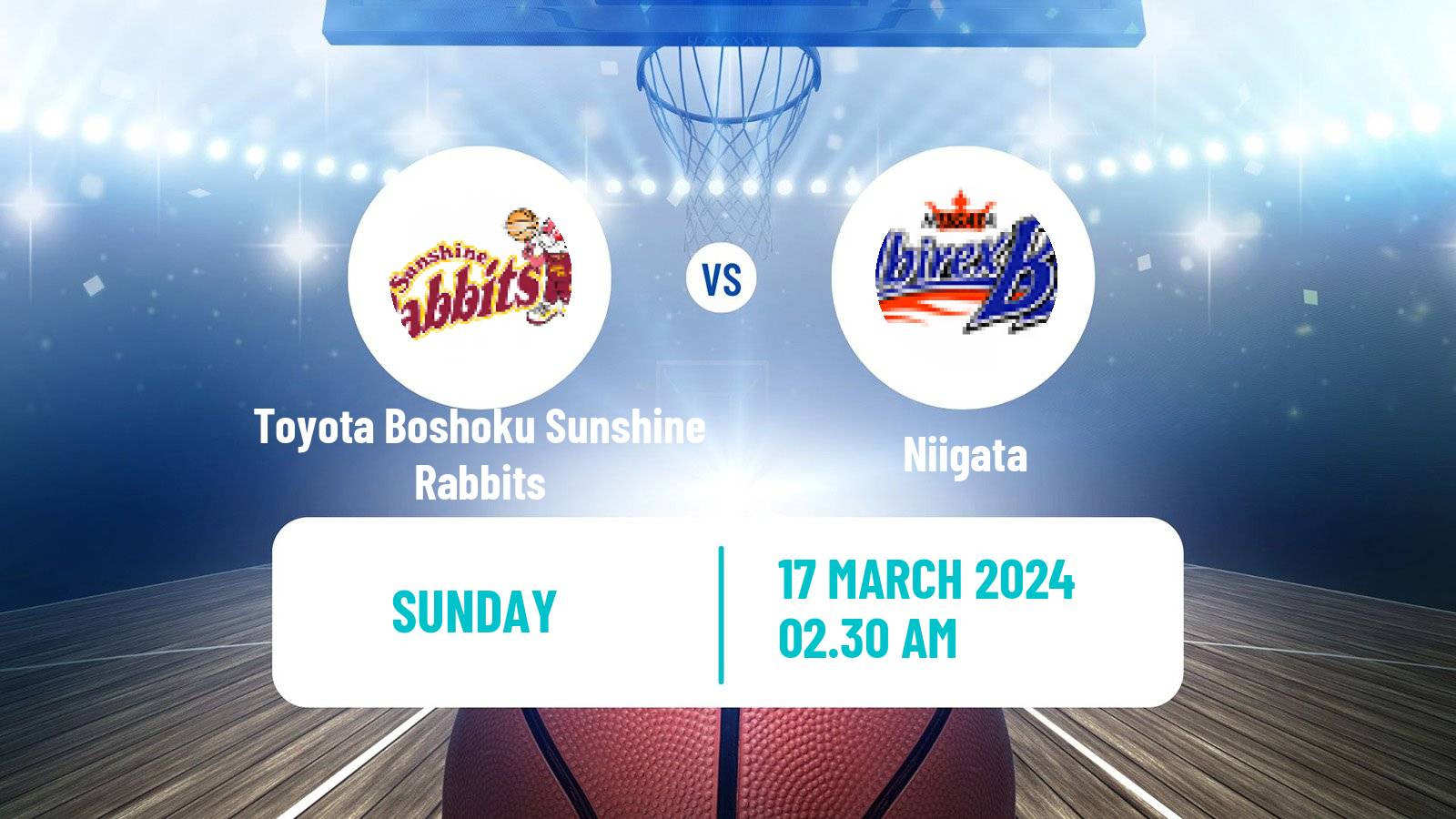 Basketball Japan W League Basketball Toyota Boshoku Sunshine Rabbits - Niigata