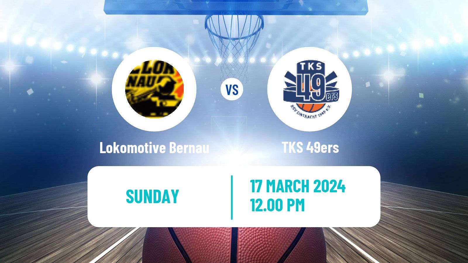 Basketball German Pro B Basketball Lokomotive Bernau - TKS 49ers