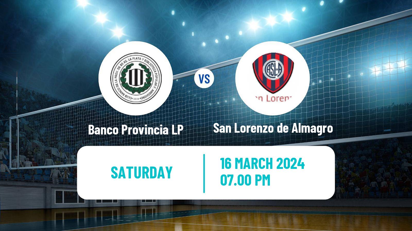 Volleyball Argentinian Liga Volleyball Women Banco Provincia LP - San Lorenzo de Almagro