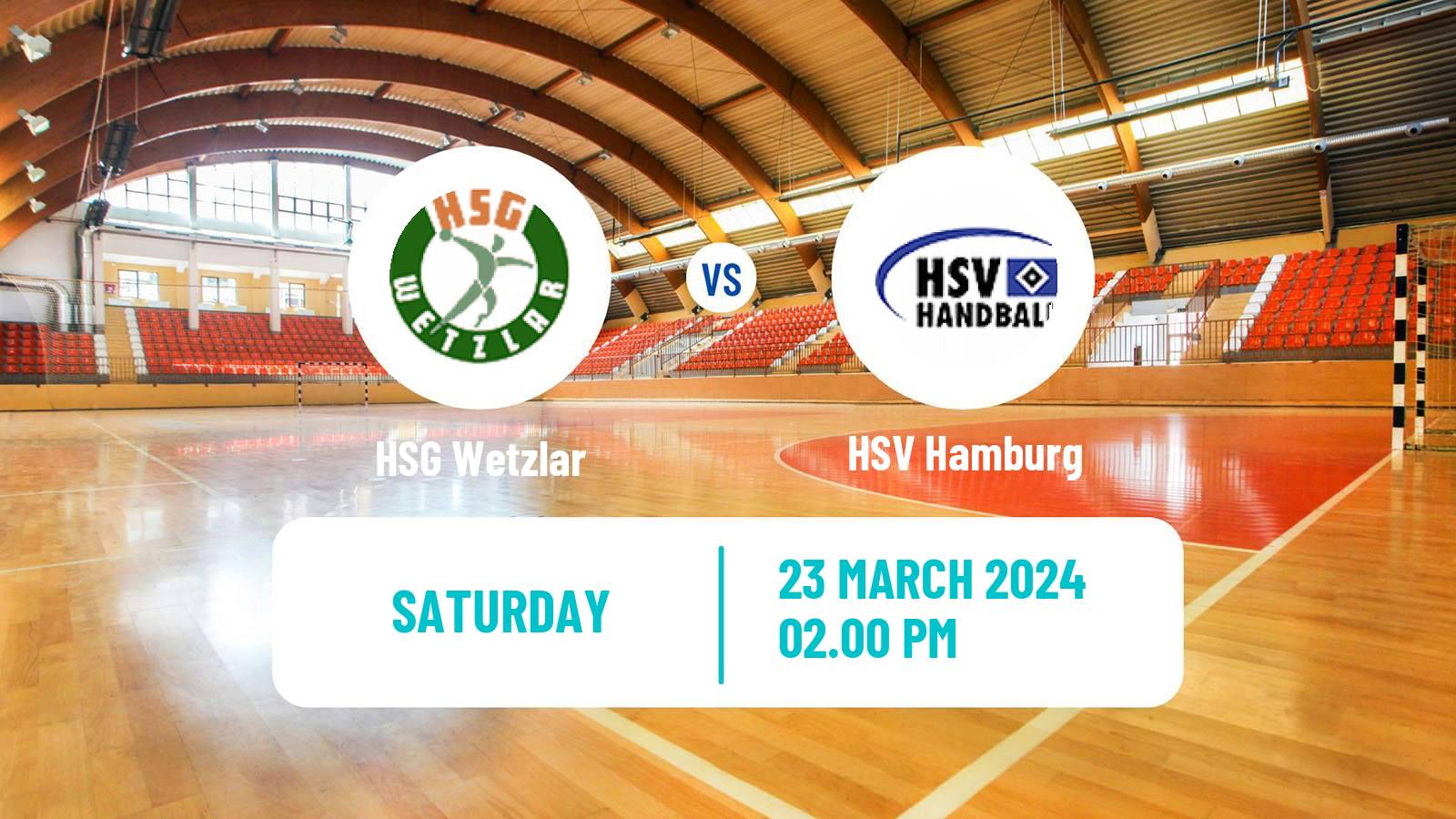 Handball German Bundesliga Handball HSG Wetzlar - HSV Hamburg