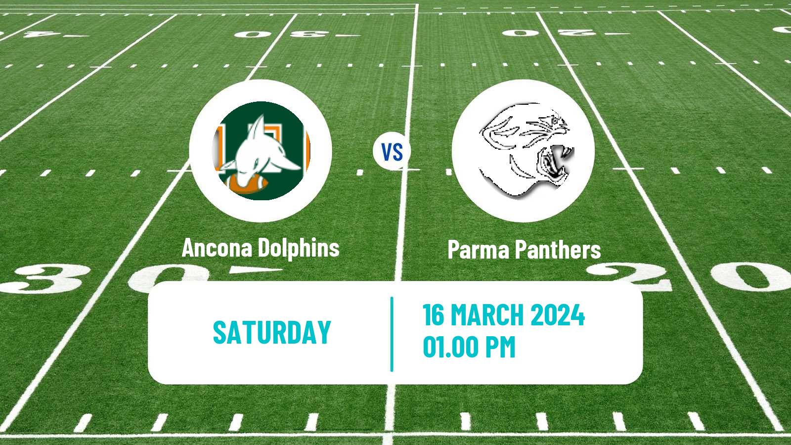 American football Italian IFL Ancona Dolphins - Parma Panthers