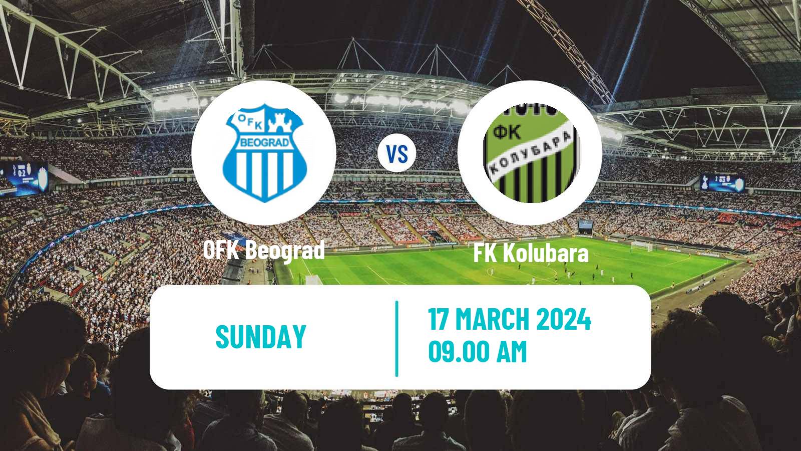 Soccer Serbian Prva Liga OFK Beograd - Kolubara