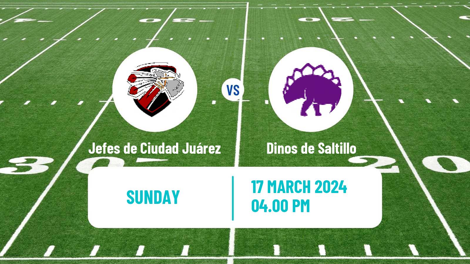 American football Mexican LFA Jefes de Ciudad Juárez - Dinos de Saltillo