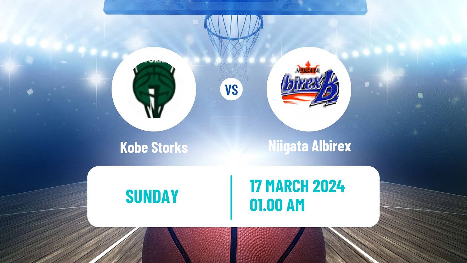 Basketball Japan B2 League Basketball Kobe Storks - Niigata Albirex