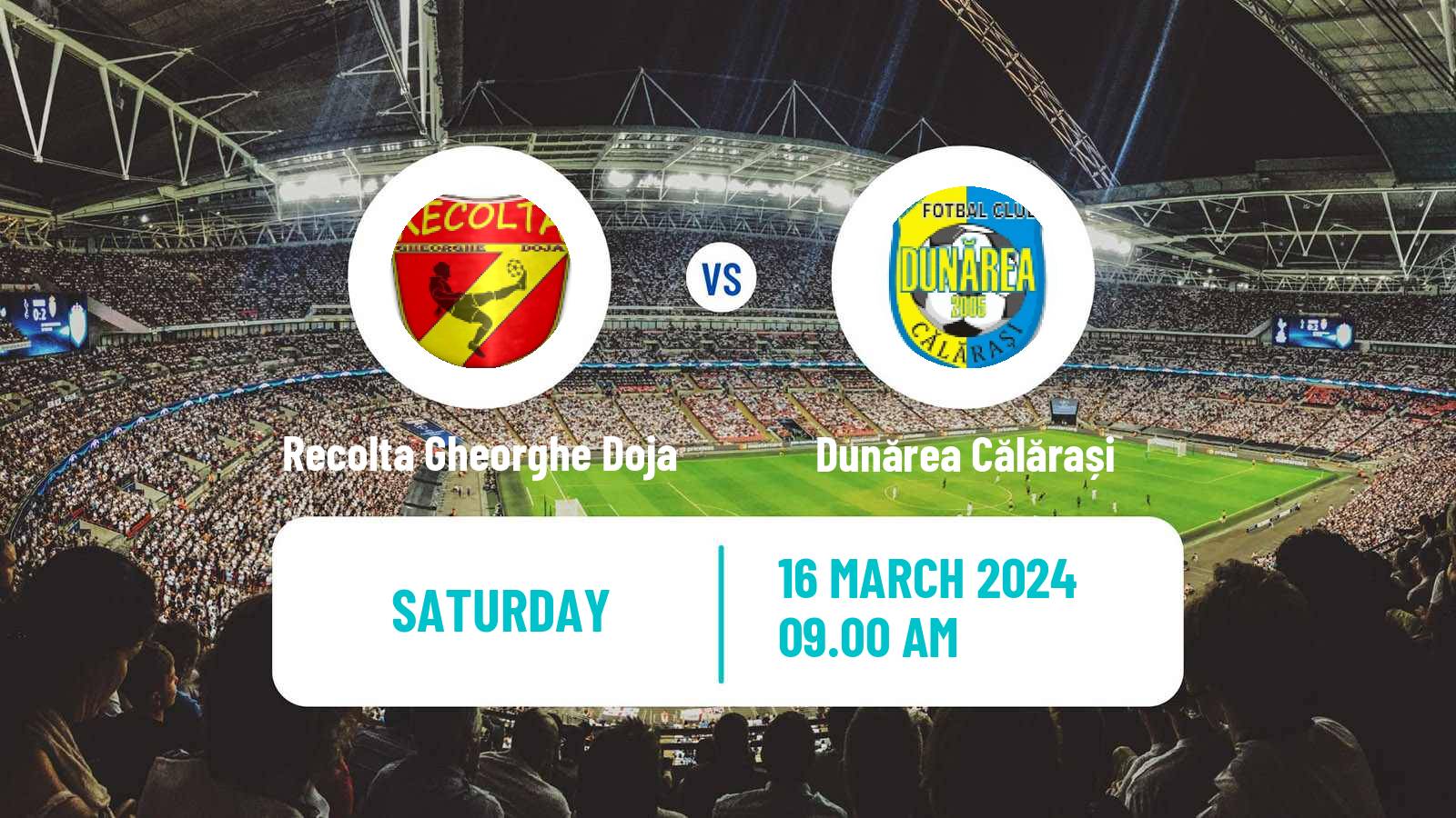 Soccer Romanian Liga 3 - Seria 3 Recolta Gheorghe Doja - Dunărea Călărași