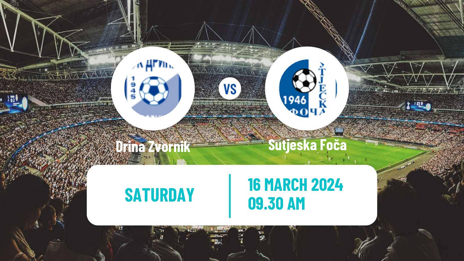 Soccer Bosnian Prva Liga RS Drina Zvornik - Sutjeska Foča