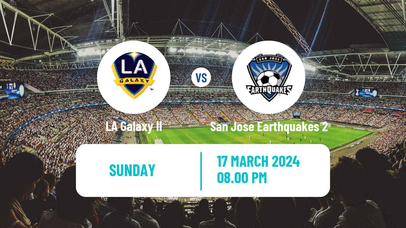 Soccer MLS Next Pro LA Galaxy II - San Jose Earthquakes 2