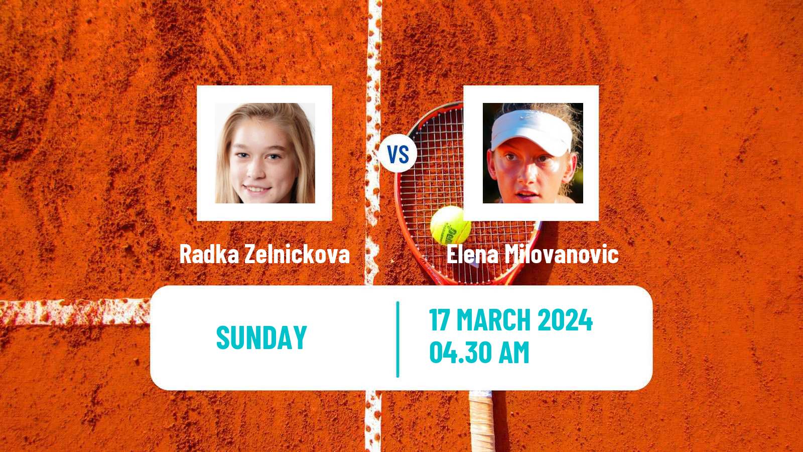 Tennis ITF W15 Monastir 9 Women Radka Zelnickova - Elena Milovanovic