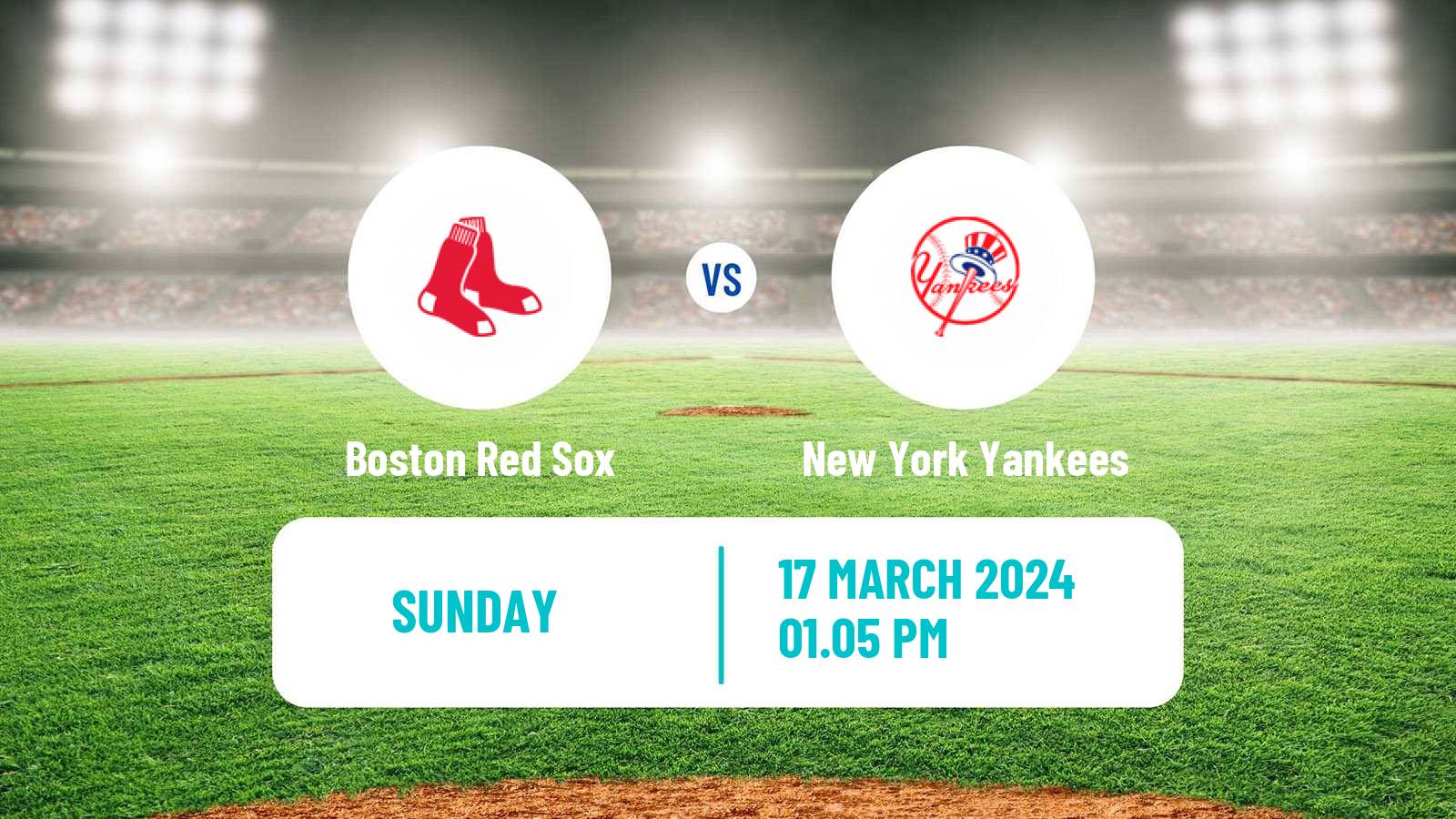 Baseball MLB Spring Training Boston Red Sox - New York Yankees