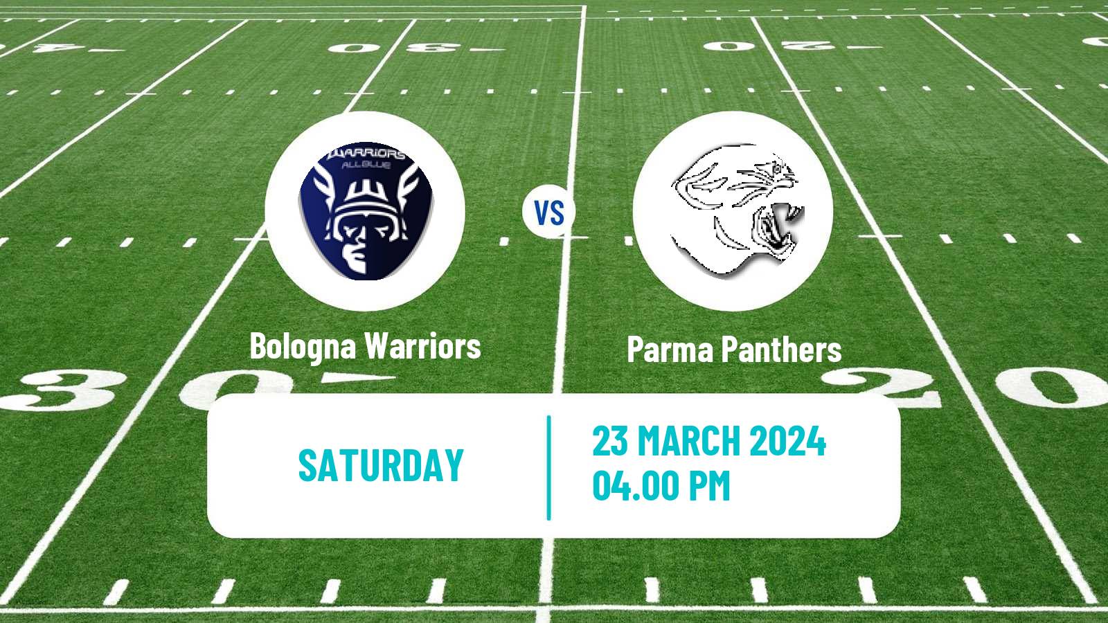 American football Italian IFL Bologna Warriors - Parma Panthers