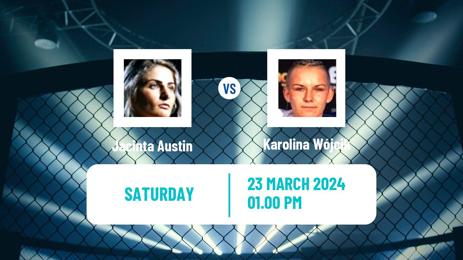 MMA Strawweight Oktagon Women Jacinta Austin - Karolina Wójcik