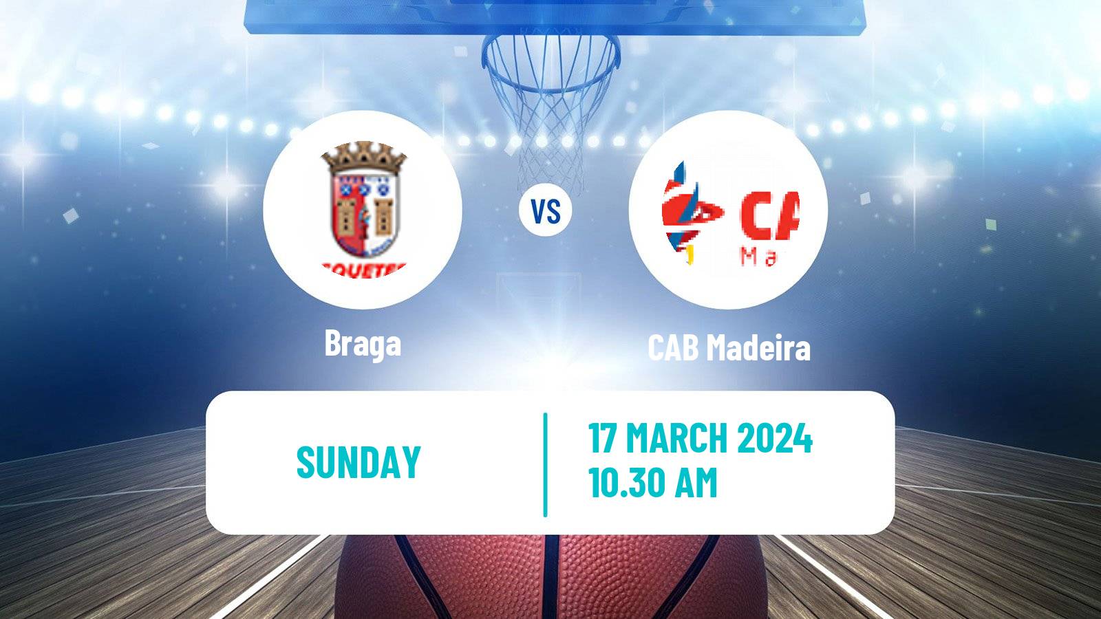 Basketball Portuguese Proliga Basketball Braga - Madeira