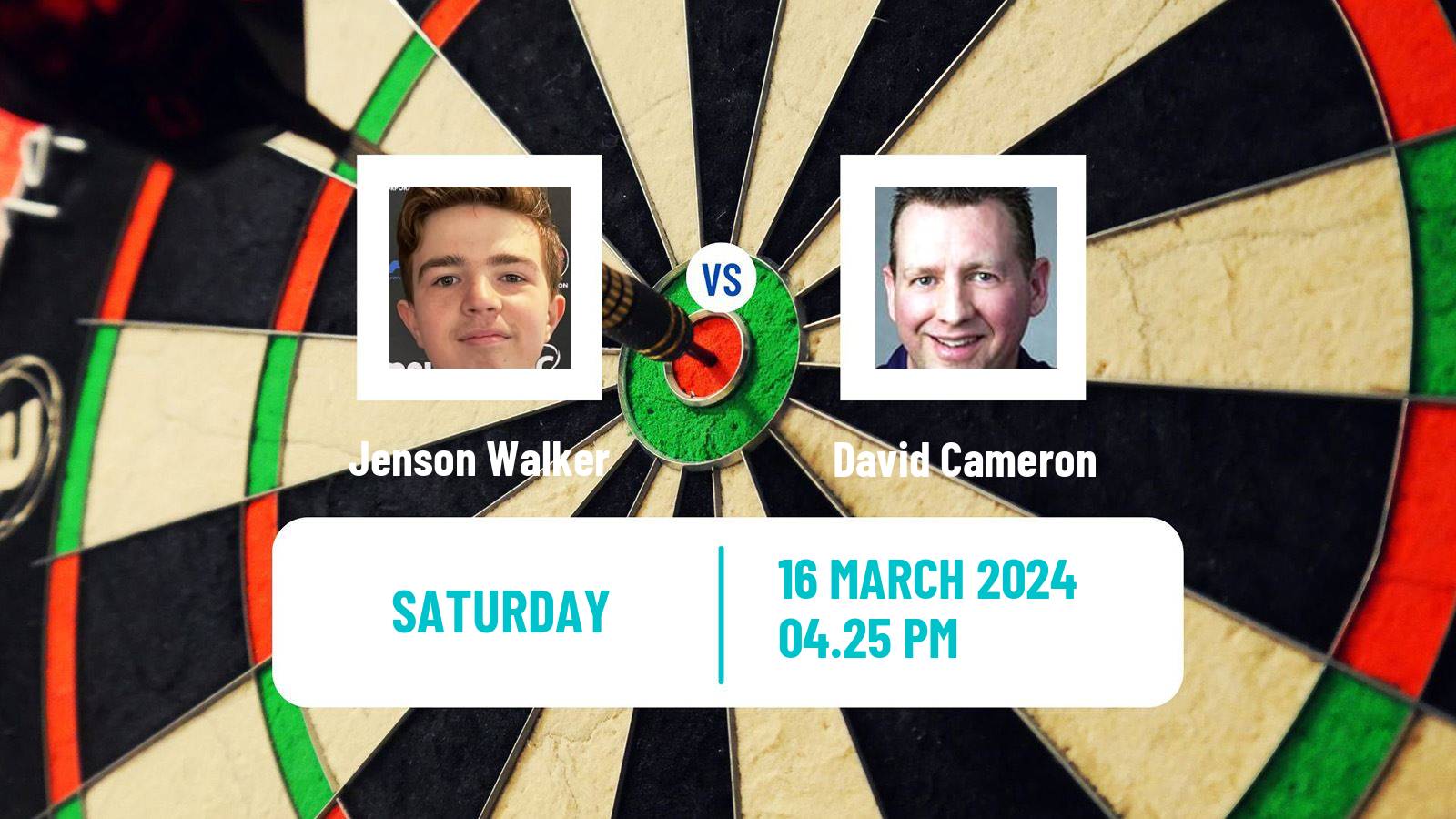 Darts Modus Super Series Jenson Walker - David Cameron