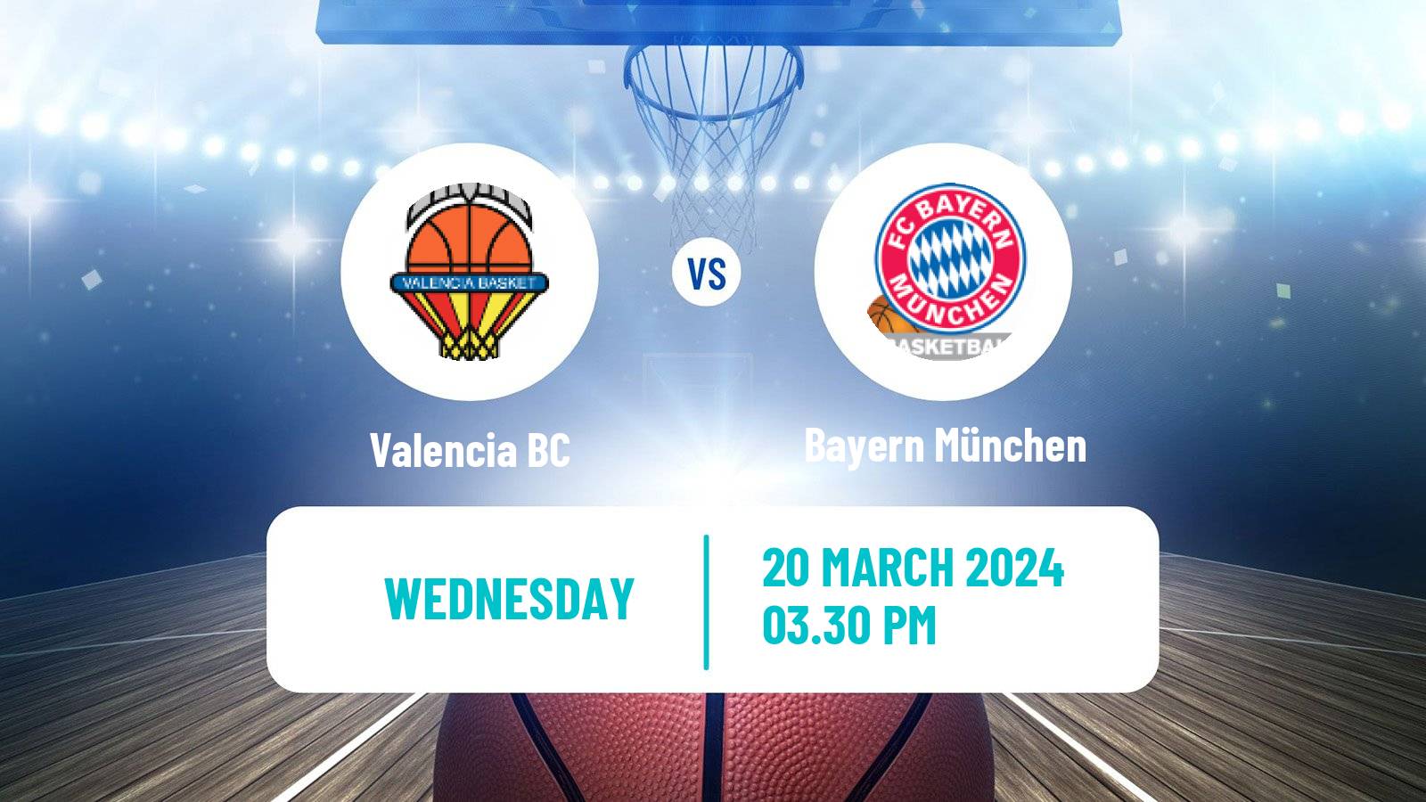 Basketball Euroleague Valencia - Bayern München