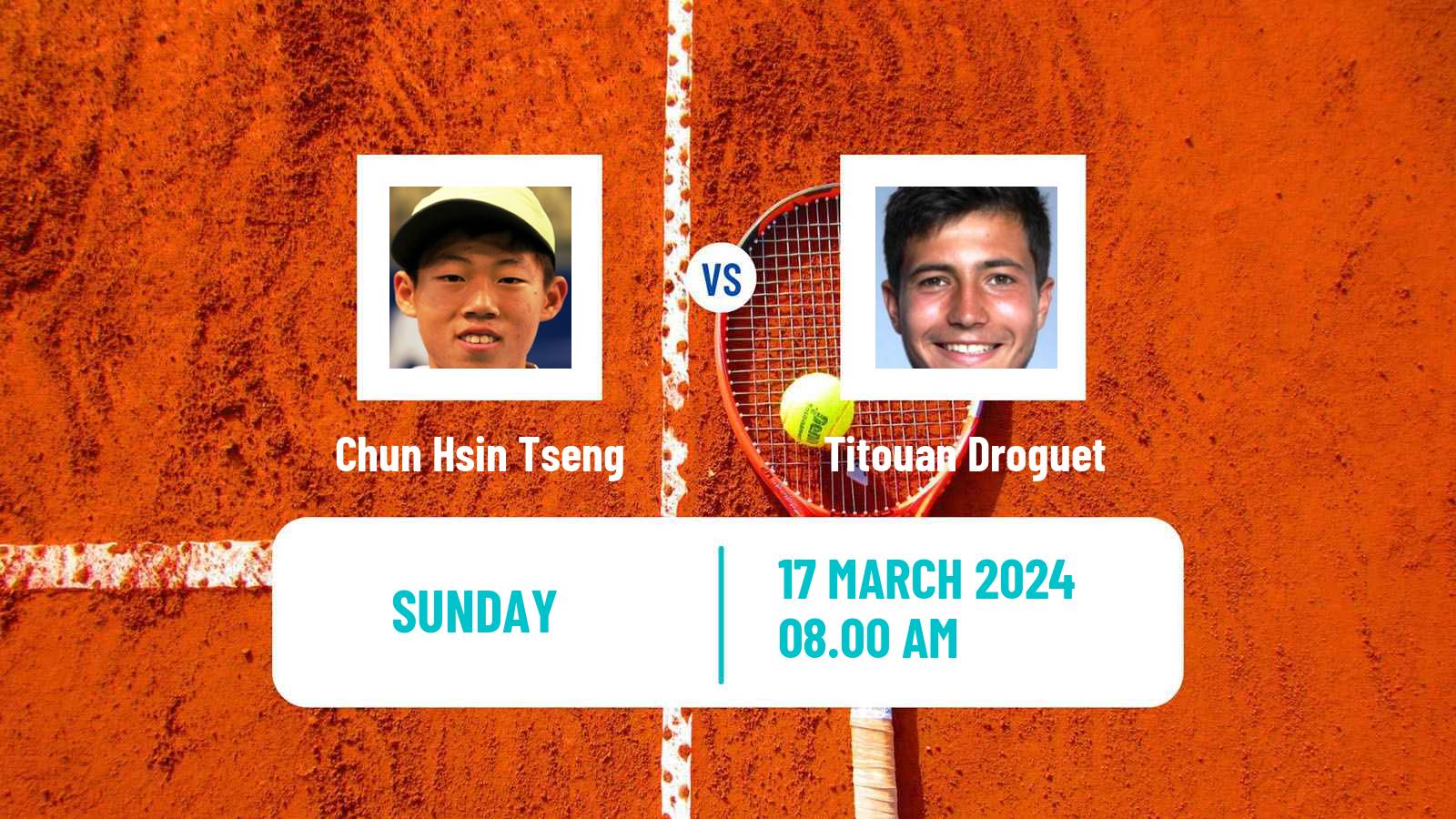 Tennis Szekesfehervar Challenger Men Chun Hsin Tseng - Titouan Droguet