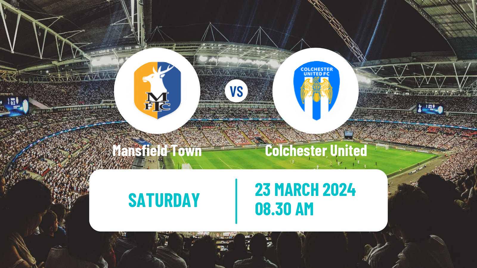 Soccer English League Two Mansfield Town - Colchester United